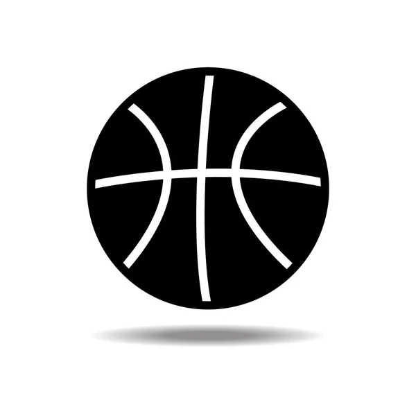 Vector of basketball on white background — Stock Vector