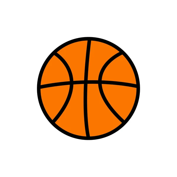 Vector of basketball on white background — Stock Vector