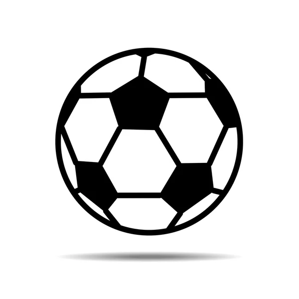 Вектор футбола на белом фоне — стоковый вектор