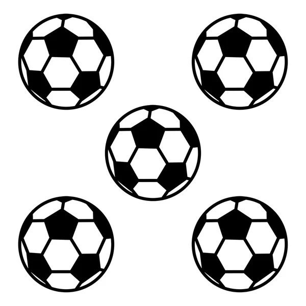 Вектор футбола на белом фоне — стоковый вектор