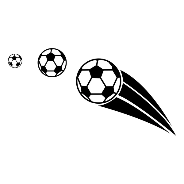 Vektor av fotboll på vit bakgrund — Stock vektor