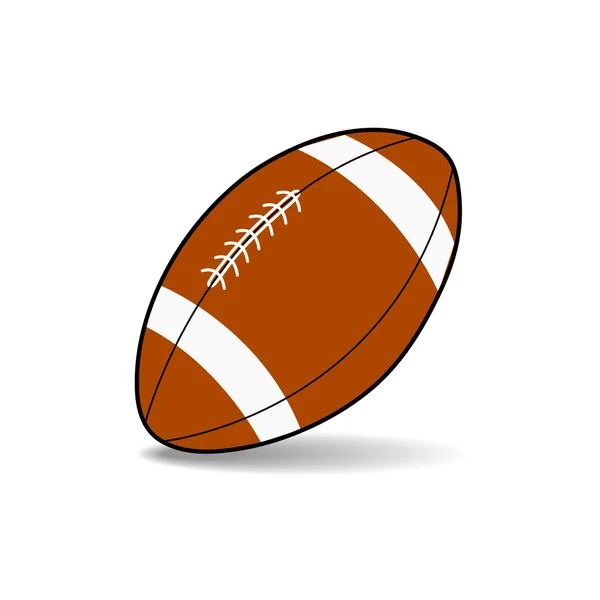 Vektor des American Football auf weißem Hintergrund — Stockvektor