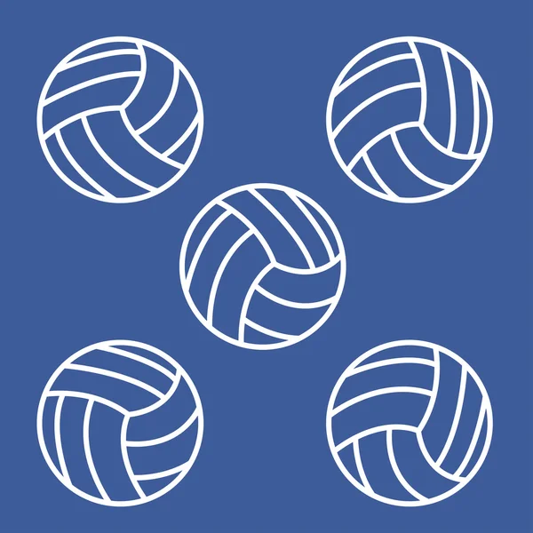 Modello senza cuciture con pallavolo — Vettoriale Stock