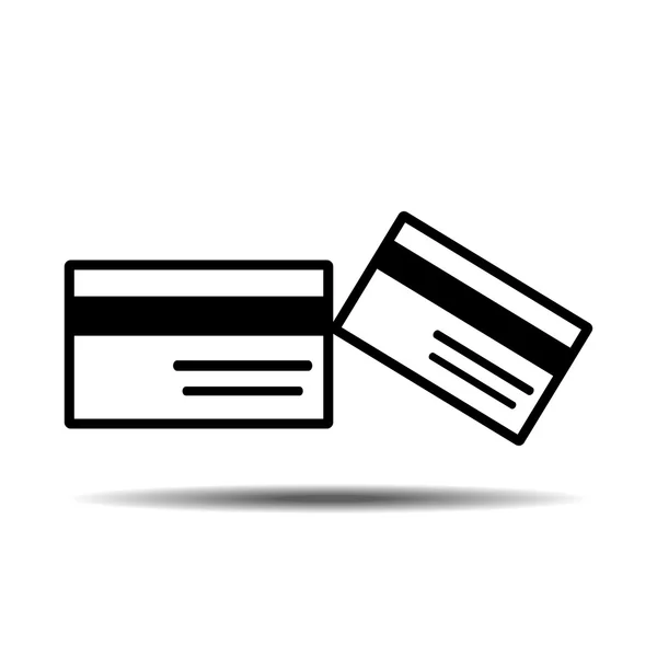 Vetor de ícone de cartão de crédito — Vetor de Stock