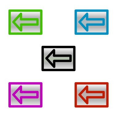 renkli okların vektör