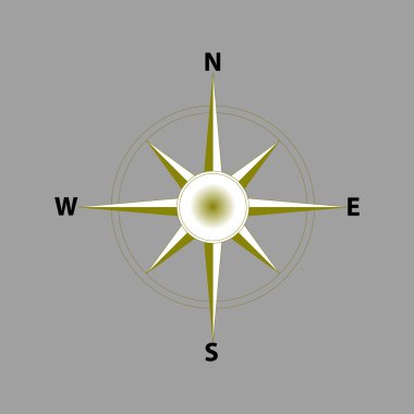 Pusula simgesini vektör