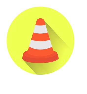 vektör trafik koni