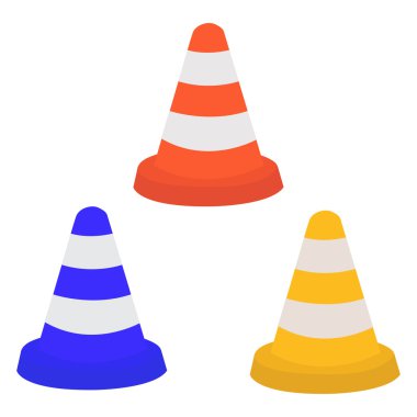 vektör trafik koni