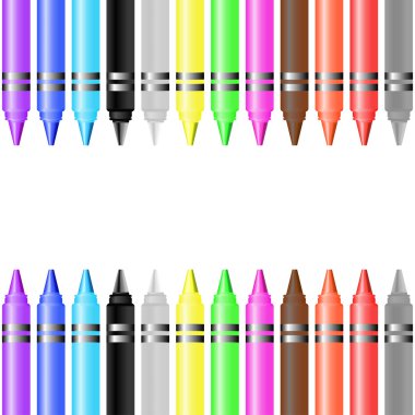 beyaz boya kalemi vektör