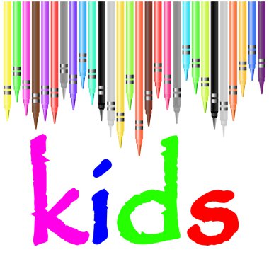 poster, pastel boya kalemi ile boyalı uyan