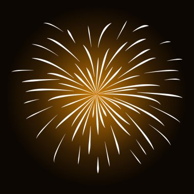 havai fişek mutlu yeni yıl vektör