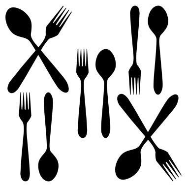 vektör çatal kaşık bıçak