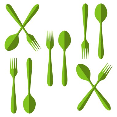 vektör çatal kaşık bıçak
