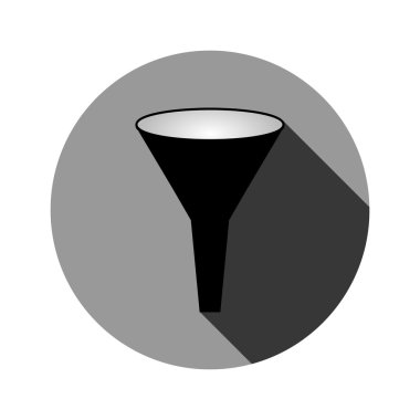 Huni uzun gölge ile vektör