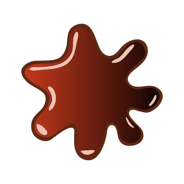 Vetor de gotas de chocolate — Vetor de Stock