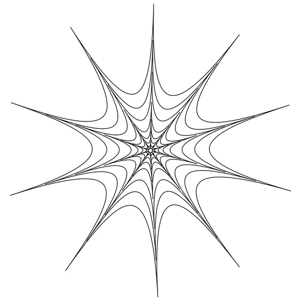 Beyaz arka plan üzerinde örümcek ağı vektör — Stok Vektör