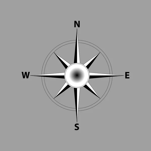 Vector van pictogram van het kompas — Stockvector