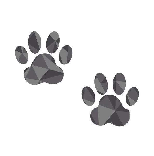 Vektor av paw print — Stock vektor