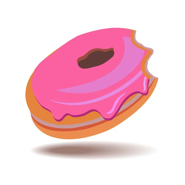 Vektor von Donut auf weißem Hintergrund — Stockvektor