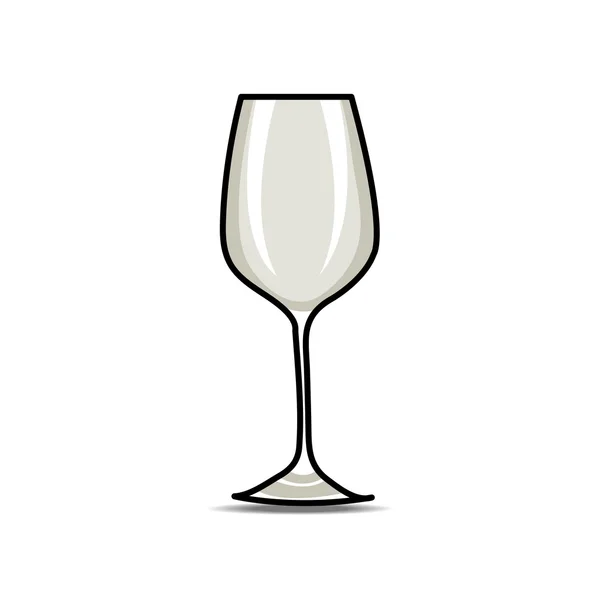 Vector of drinking glass — Stock Vector