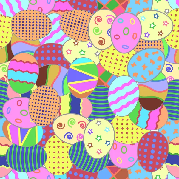 Seamless pattern with easter egg — Stock Vector