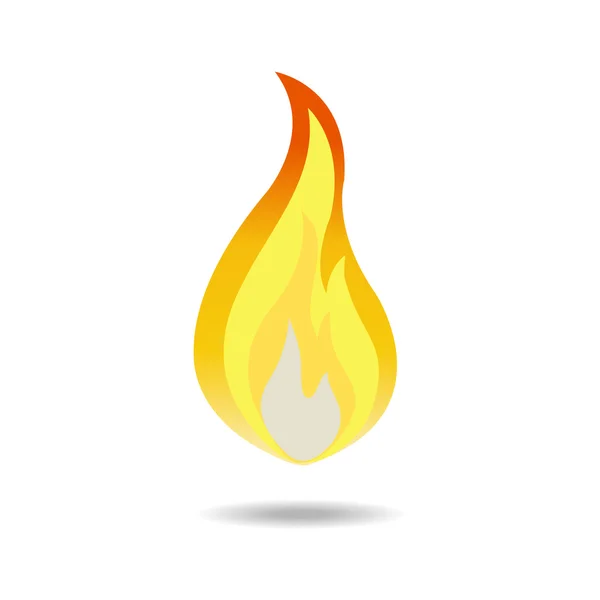 Yangın simge vektör — Stok Vektör