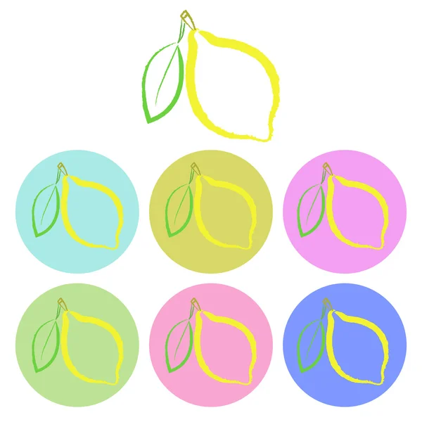 Vecteur de l'icône de fruit — Image vectorielle