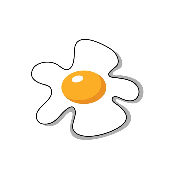 Vector of Fried egg — Stock Vector