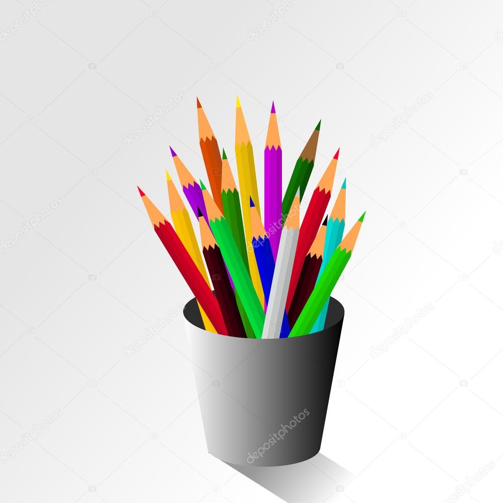 vector of Color pencils