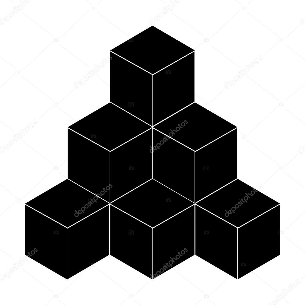 vector of cube icon