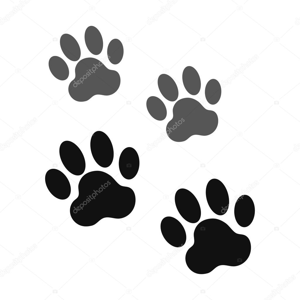 vector of paw print
