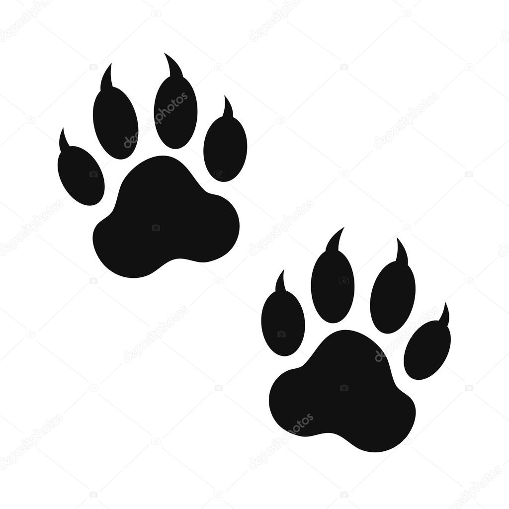 vector of paw print
