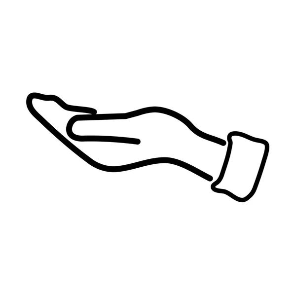 Vektor dari ikon tangan - Stok Vektor