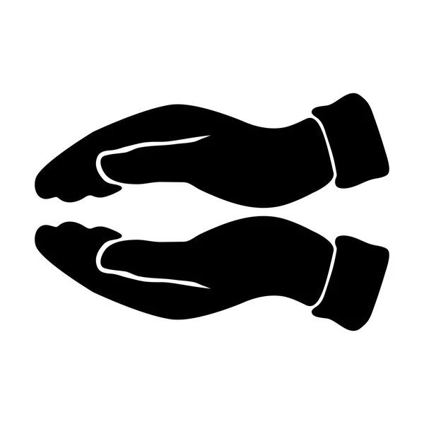 Vector van het pictogram van een hand — Stockvector