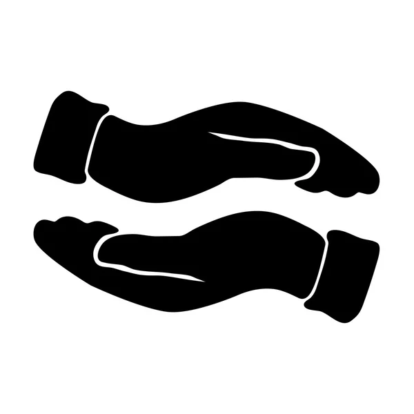 Vector van het pictogram van een hand — Stockvector
