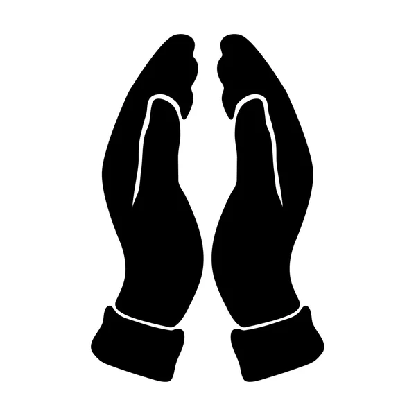 Vector van het pictogram van een hand — Stockvector