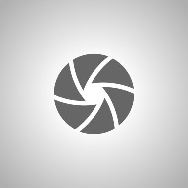 fotoğraf makinesi obtüratör simge vektör