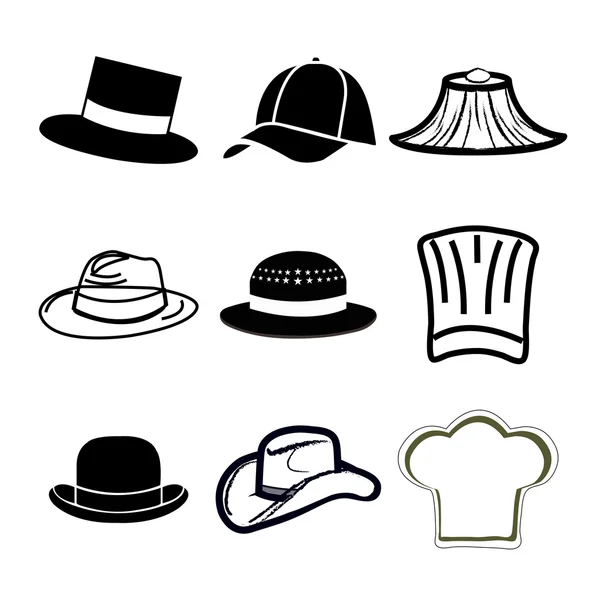 Vector del icono del sombrero — Archivo Imágenes Vectoriales
