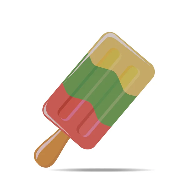 Vector de helado aislado sobre fondo blanco — Vector de stock