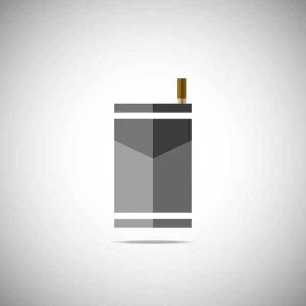 Vector of cigarette packs icon — Stock Vector