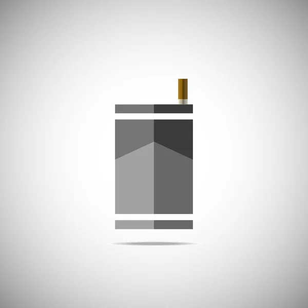 Vector of cigarette packs icon — Stock Vector