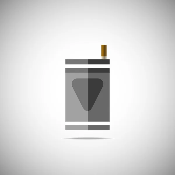Vector of cigarette packs icon — Stock Vector