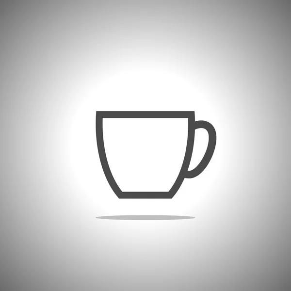 Vector de café y taza de té — Vector de stock