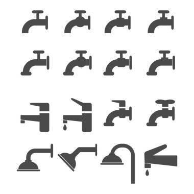 musluk simge vektör