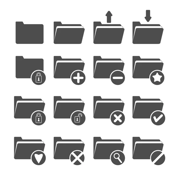 Vector van mappictogram — Stockvector