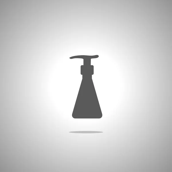 凝胶泡沫或液体泵塑料瓶图标 — 图库矢量图片