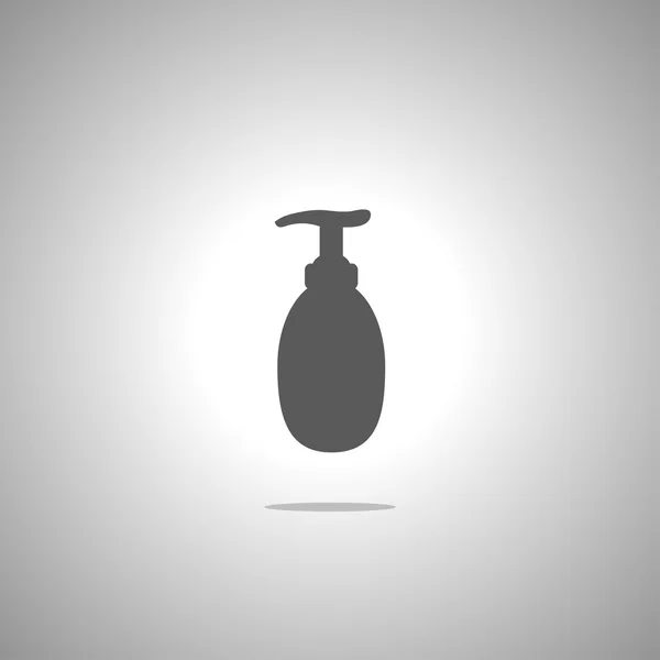 Gel-Schaum oder Flüssigpumpe Kunststoffflasche Symbol — Stockvektor