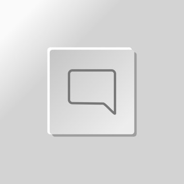 konuşma balonu simgesinin vektör