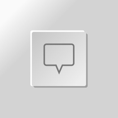 konuşma balonu simgesinin vektör