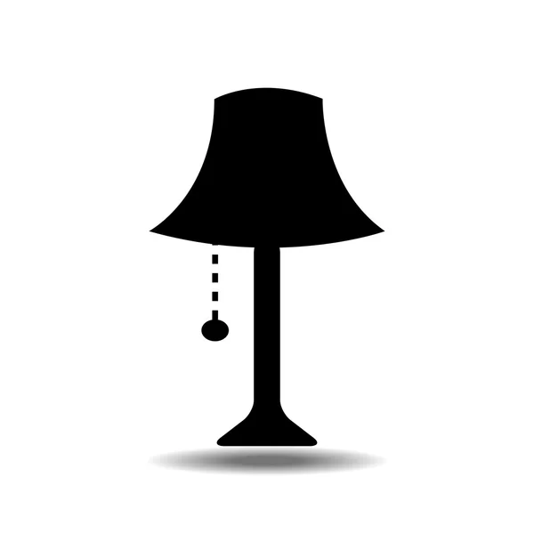 Vector van het pictogram van de lamp — Stockvector